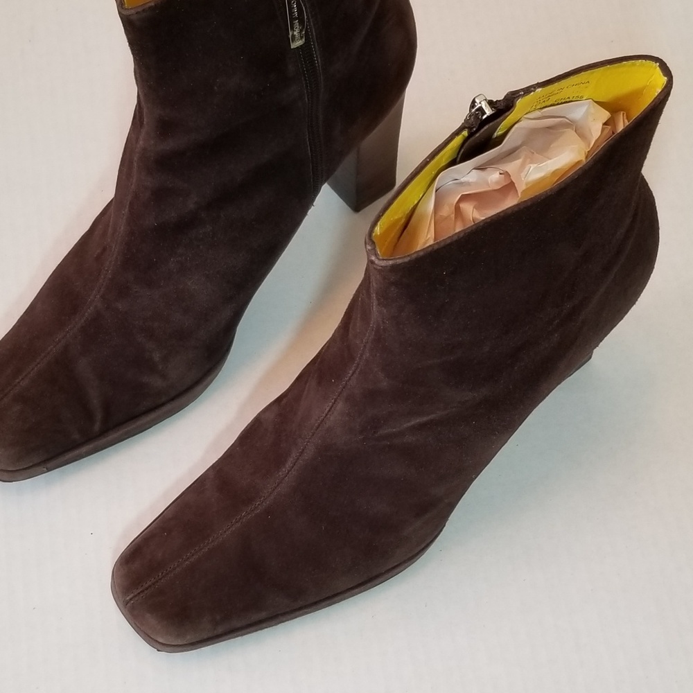 Tommy Hilfiger Brown Suede Bootie